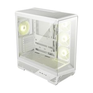 Корпус для ПК MSI MAG PANO 130R PZ White 2xUSB 3.2 Gen 1, 1xUSB 3.2 Gen2 Type-C, 3x120mm ARGB Reverse Blade Fan, 1x120mm ARGB Fan, 1 to 3 Fan PWM Splitter, Tempered Glass Window