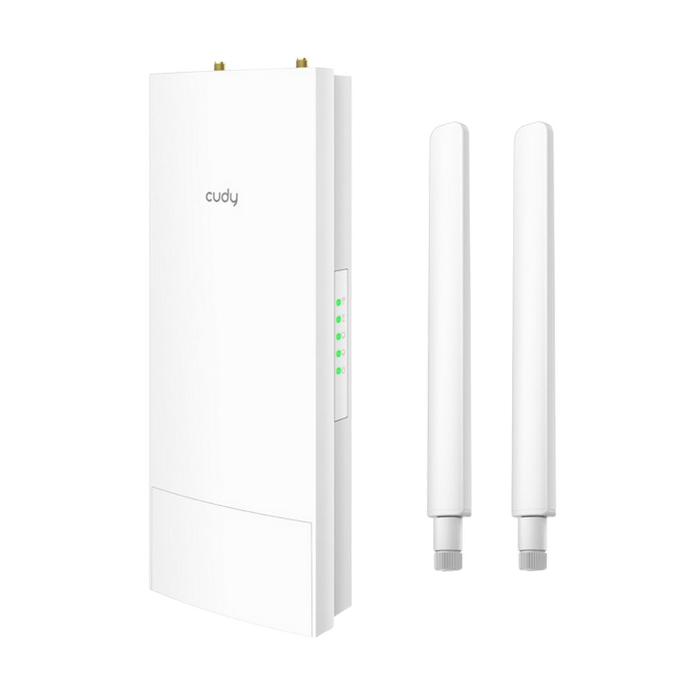 Маршрутизатор CUDY AC1200 Outdoor Wi-Fi Repeater, Access Point, 867Mbps at 5GHz + 300Mbps at 2.4GHz, 1 x 100Mbps RJ45, 2 Detachable Antennas, 24V passive PoE, IP65 Waterproof, lightning protection, 24V passive PoE adapter included — изображение 4