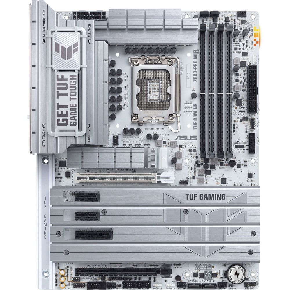 Материнская плата ASUS TUF GAMING Z890-PRO WIFI LGA1851 ATX 4xDDR5 2xPCIEx16 PCIEx4 2xPCIEx1 4xM.2 2xThunderbolt DP HDMI 2.5GLAN Wi-Fi 7 — изображение 2