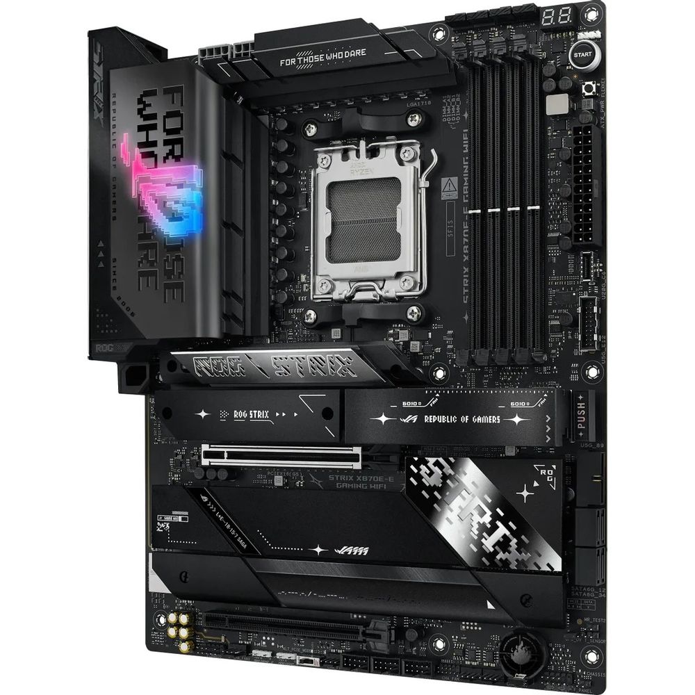 Материнская плата ASUS ROG STRIX X870E-E GAMING WIFI AM5 ATX 4xDDR5 2xPCIEx16 5xM.2 2xUSB-C HDMI 5GLAN Wi-Fi 7 — изображение 4
