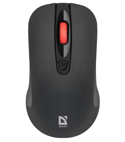 Мышь беспроводная NEXUS MS-195 черная 52195 DEFENDER — изображение 3