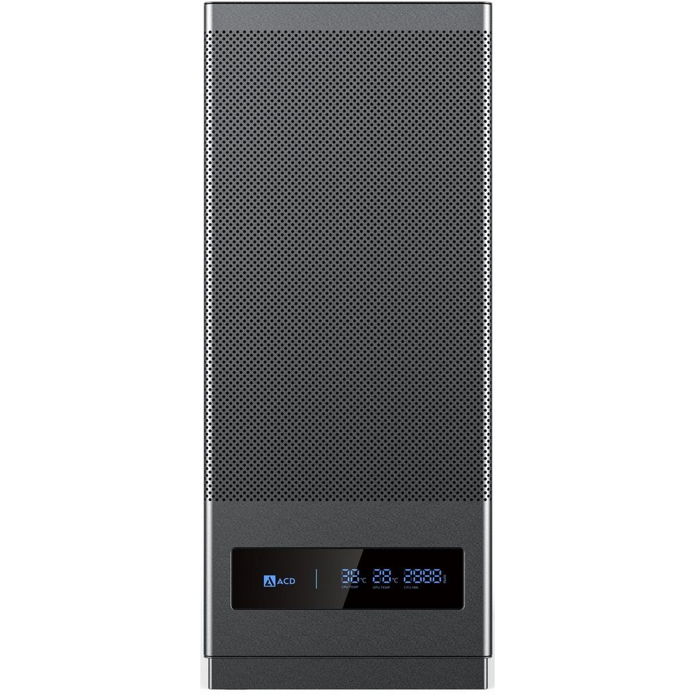 Корпус для ПК ACD Citadel 108DB ATX, Type-C + 2 X USB ports + HD audio combo, Mesh, TG, Black — изображение 4