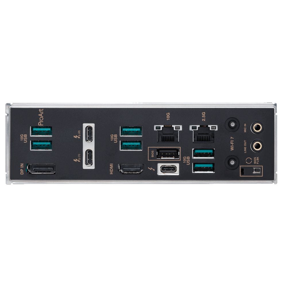 Материнская плата ASUS PROART Z890-CREATOR WIFI LGA1851 ATX 4xDDR5 3xPCIEx16 5xM.2 3хThunderbolt DP HDMI 2.5GLAN 10GLAN Wi-Fi 7 — изображение 8