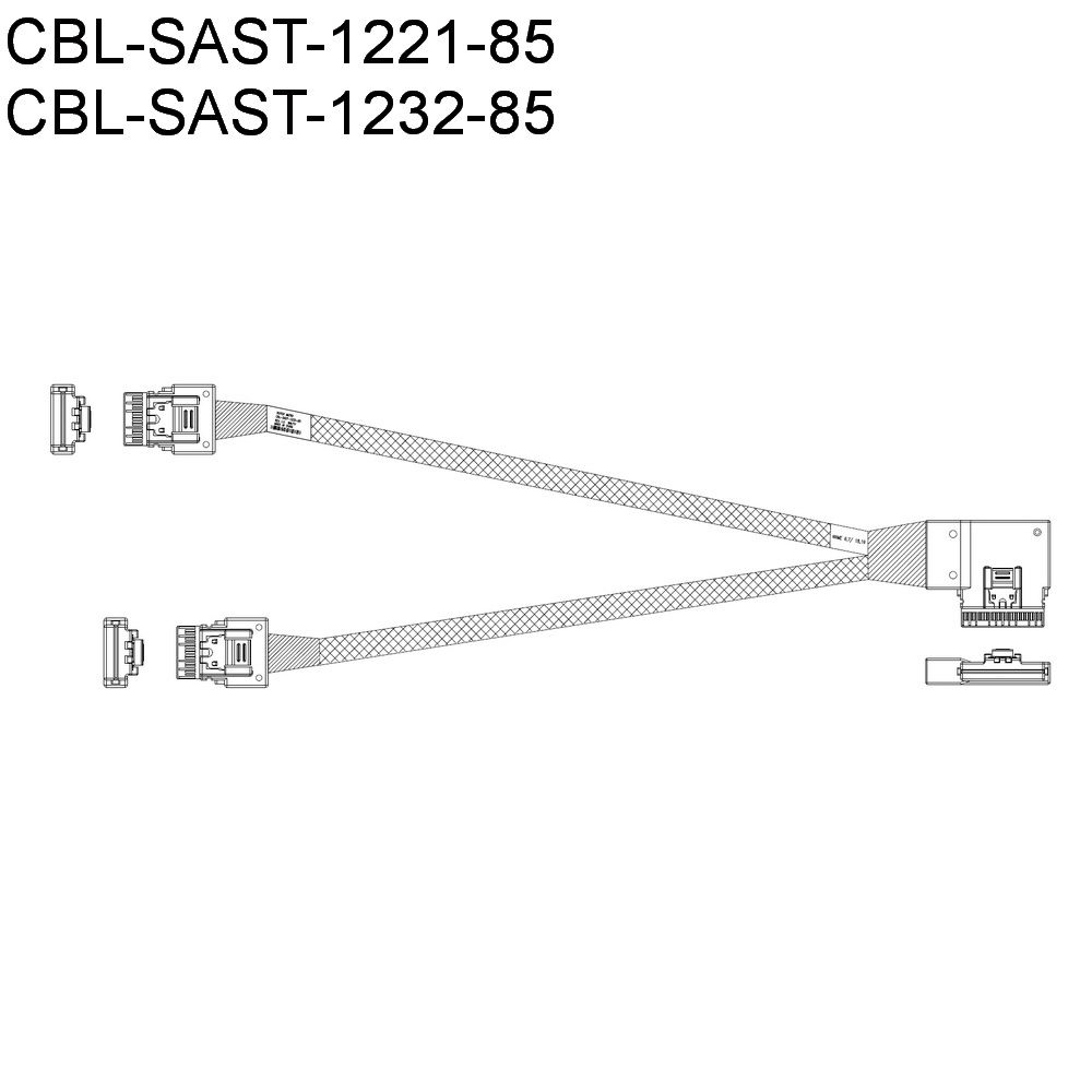 Кабель SuperMicro CBL-KIT-220U-TNR-22N Cable Kit with 11 NVMe cables for X12 Ultra 220U-TNR — изображение 6