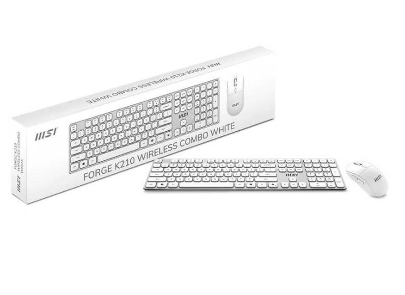 Клавиатура + мышка FORGE K210 W COMBO WHITE MSI — изображение 3