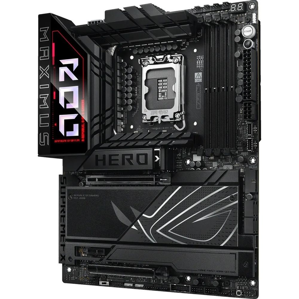 Материнская плата ASUS ROG MAXIMUS Z890 HERO LGA1851 ATX 4xDDR5 2xPCIEx16 PCIEx1 6xM.2 2xThunderbolt USB-C HDMI 2.5GLAN 5GLAN Wi-Fi 7 — изображение 6