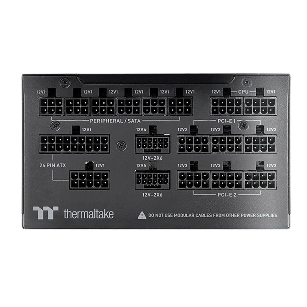 Блок питания Thermaltake Toughpower TF3/1650W/Fully Modular Non Light/Full Range/Analog/80 Plus Titanium/EU/100% JP CAP/All Flat Cables/ATX 3.1 — изображение 6