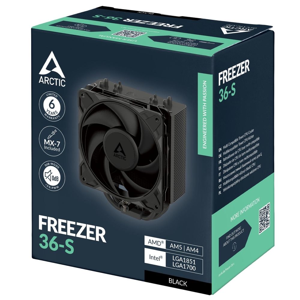 Вентилятор для процессора ARCTIC Freezer 36 S Black (ACFRE00196A) — изображение 7
