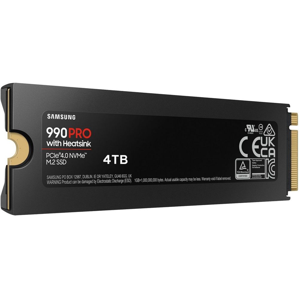 Твердотельный накопитель SSD M.2 2280 4TB Samsung 990 PRO with Heatsink MZ-V9P4T0GW PCIe Gen4x4 with NVMe, 7450/6900, IOPS 1600/1550K, MTBF 1.5M, Samsung V-NAND TLC, 4GB LPDDR4MB, 2400TBW, RTL — изображение 5