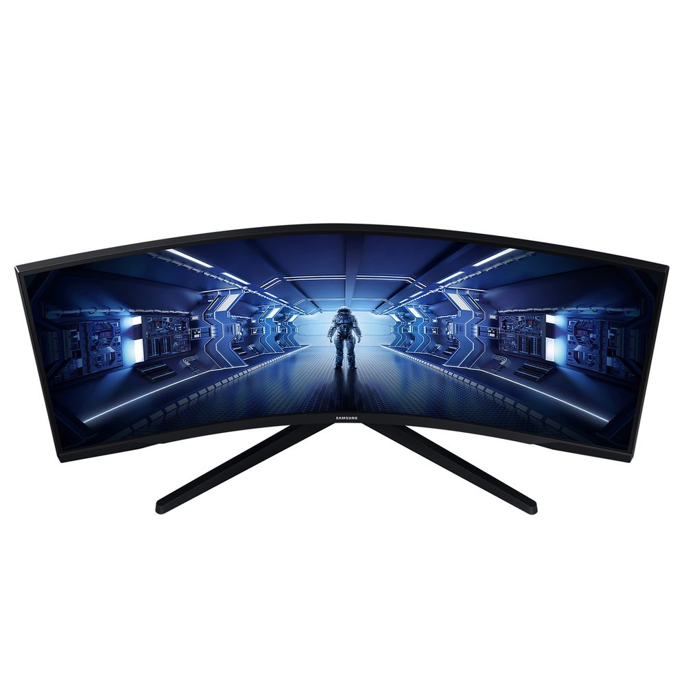 Монитор 34" SAMSUNG C34G55TWWI Odyssey G5 G55T UWQHD Curved VA, 3440x1440, 165Hz, 1ms, 250сd/m, 2500:1, HDR10 | HDMI(2.0), DP(1.4) | ExPSU, Vesa 75, Black — изображение 9