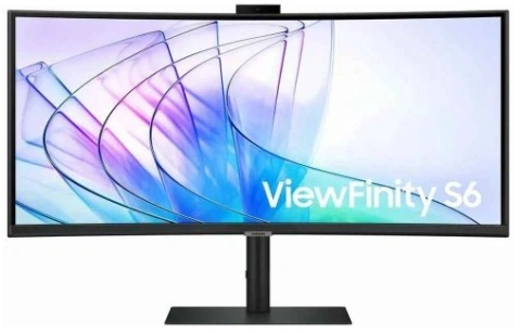 Монитор Samsung 34" S34C650VAI 1000R, 21:9, VA, UHD, 5ms, 350cd, 100Hz, HDMI, DP, USB, USB-C, LAN, SPK, CAM, HAS — изображение 2
