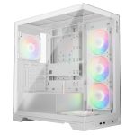 Корпус XPG INVADER X WHITE (INVADERXMT-WHCWW) Mid-Tower Gaming ATX PC Case with Panoramic View, Tempered Glass Panels, and RGB Lighting Black