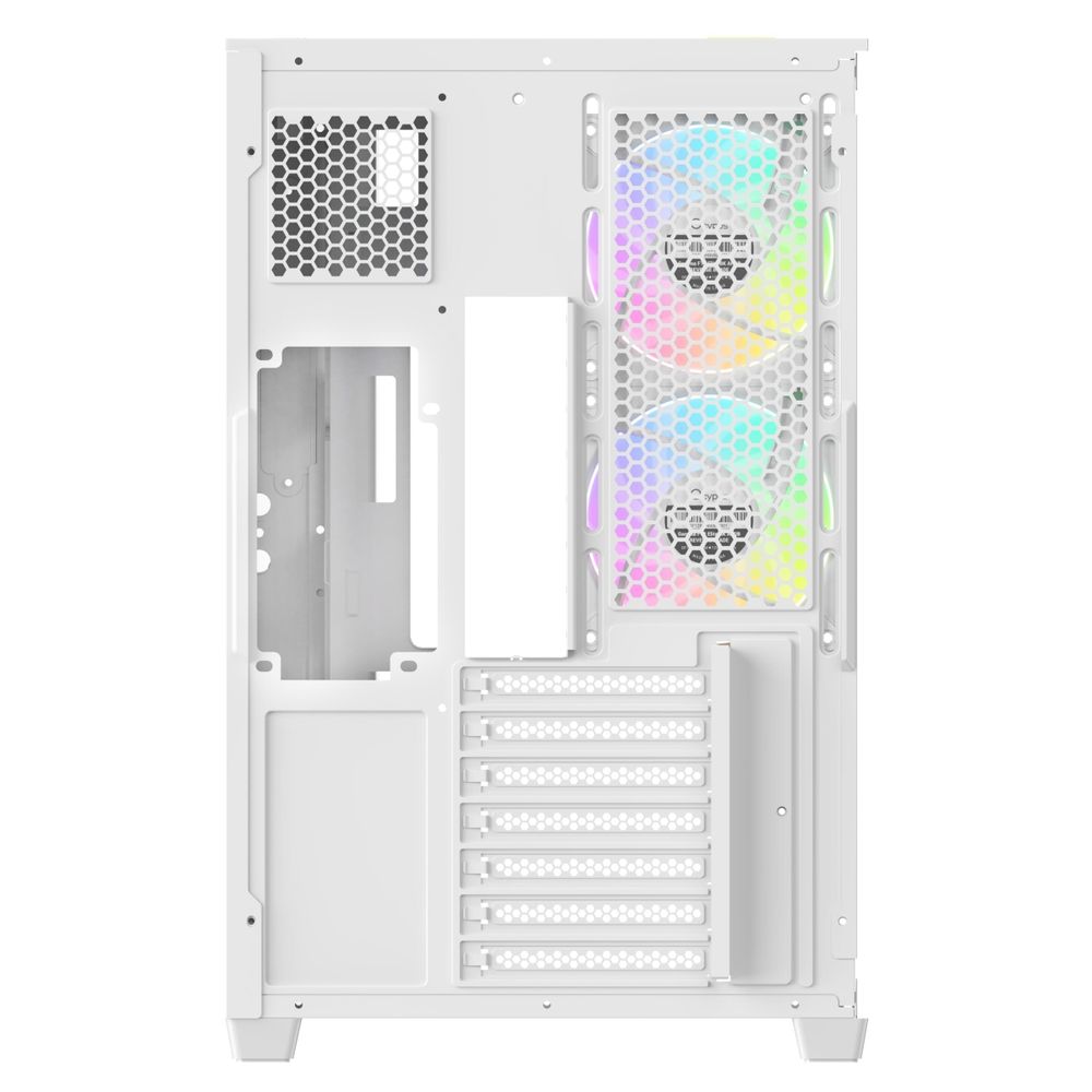 Корпус для ПК Ocypus Delta C74 WH ARGB ATX / win / white / 2 ARGB fans / no PSU /Tempered Glass — изображение 9