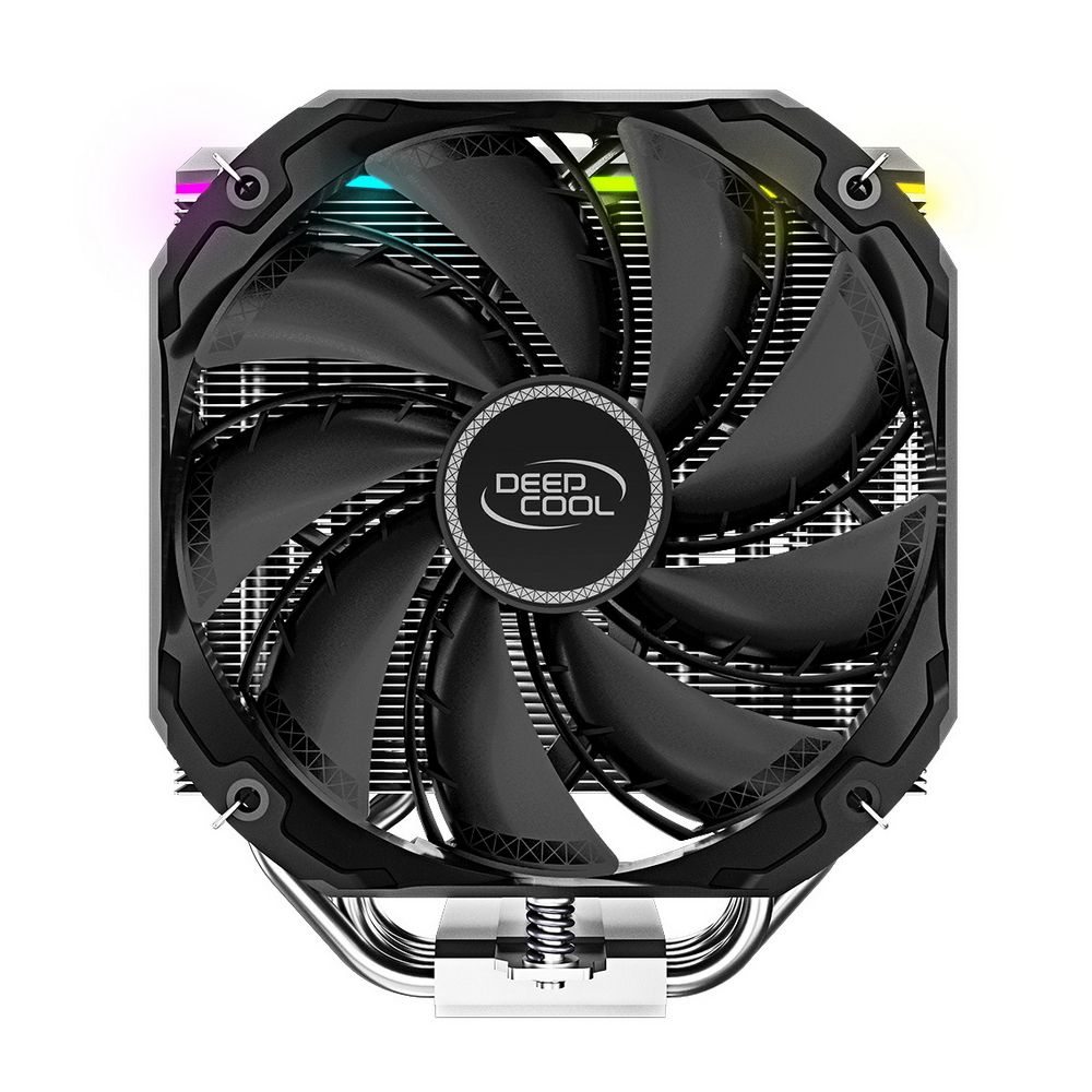 Вентилятор Deepcool AS500 RTL {8} (727064) (Height 164mm, 6mm x 5pcs, Fan 140mm, 500;1200RPM ±10%, < 29.2 dB(A), 4-pin PWM, TDP 220W, Screw, Socket AMD AM4, Intel LGA 2066/2011-v3/2011/1700/1200/115x) — изображение 4