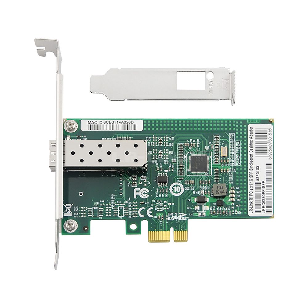 LREC6230PF-SFP PCIe x1 1G SFP Fiber NIC Intel Chip — изображение 2