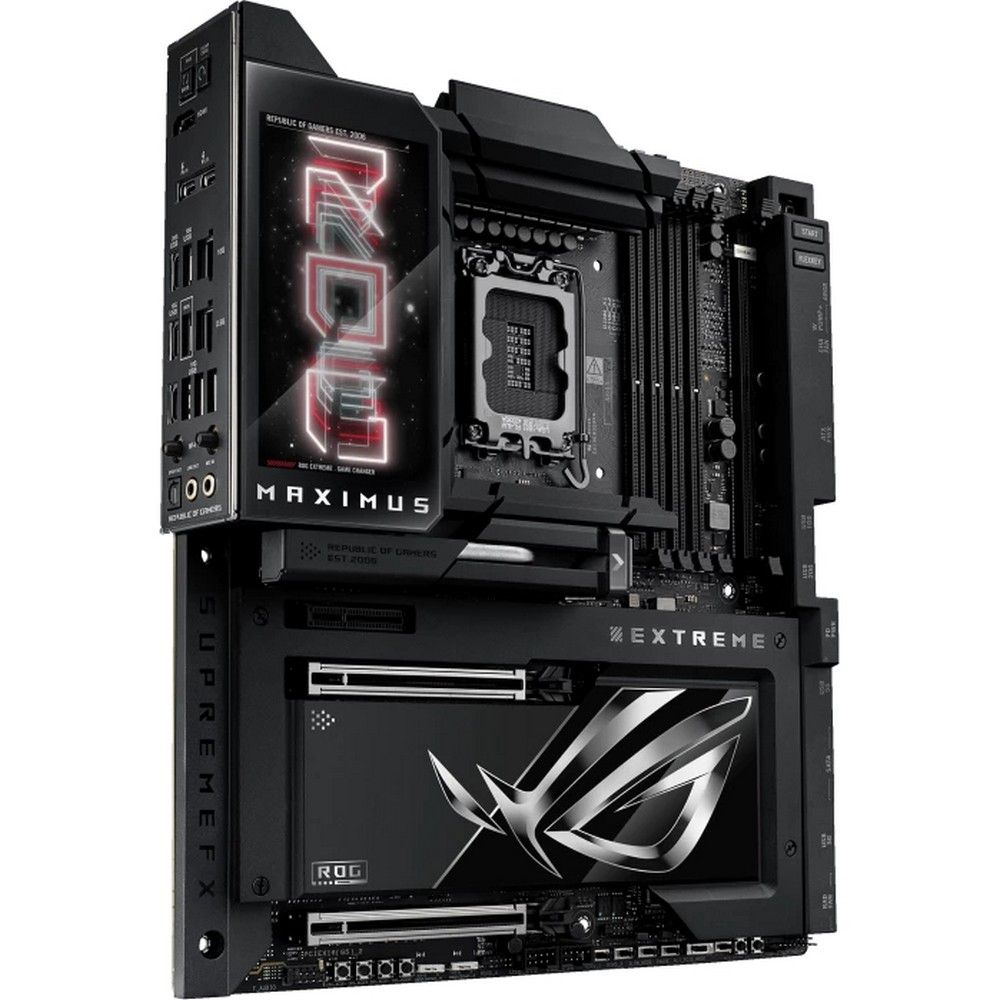 Материнская плата ASUS ROG MAXIMUS Z890 EXTREME LGA1851 E-ATX 4xDDR5 2xPCIEx16 PCIEx4 4xM.2 2xThunderbolt 2xUSB-C HDMI 2.5GLAN 10GLAN Wi-Fi 7 — изображение 4