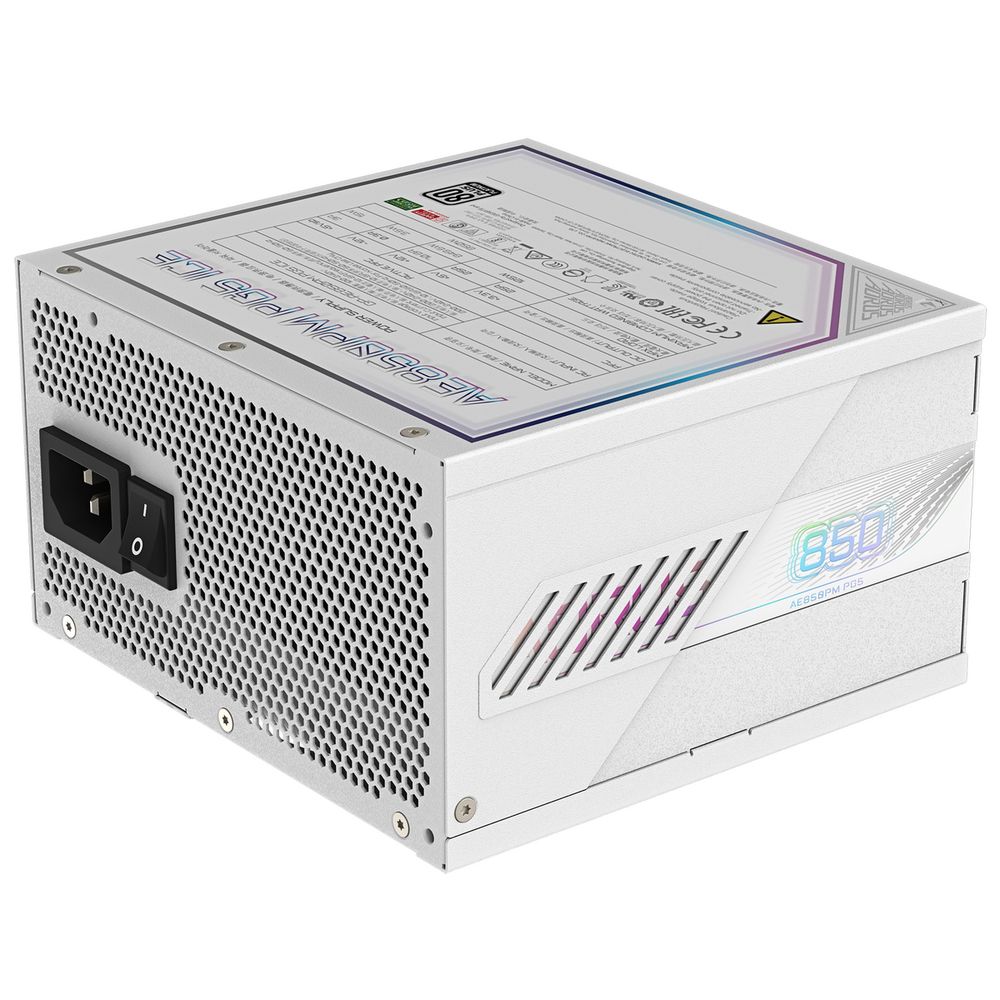 Блок питания ПК Gigabyte AE850PM PG5 ICE 850W, 80Plus, Platinum, Полностью модульный, PCIe Gen 5.1, ATX 3.0 compatible. 28200-AE85W-1EUR — изображение 8