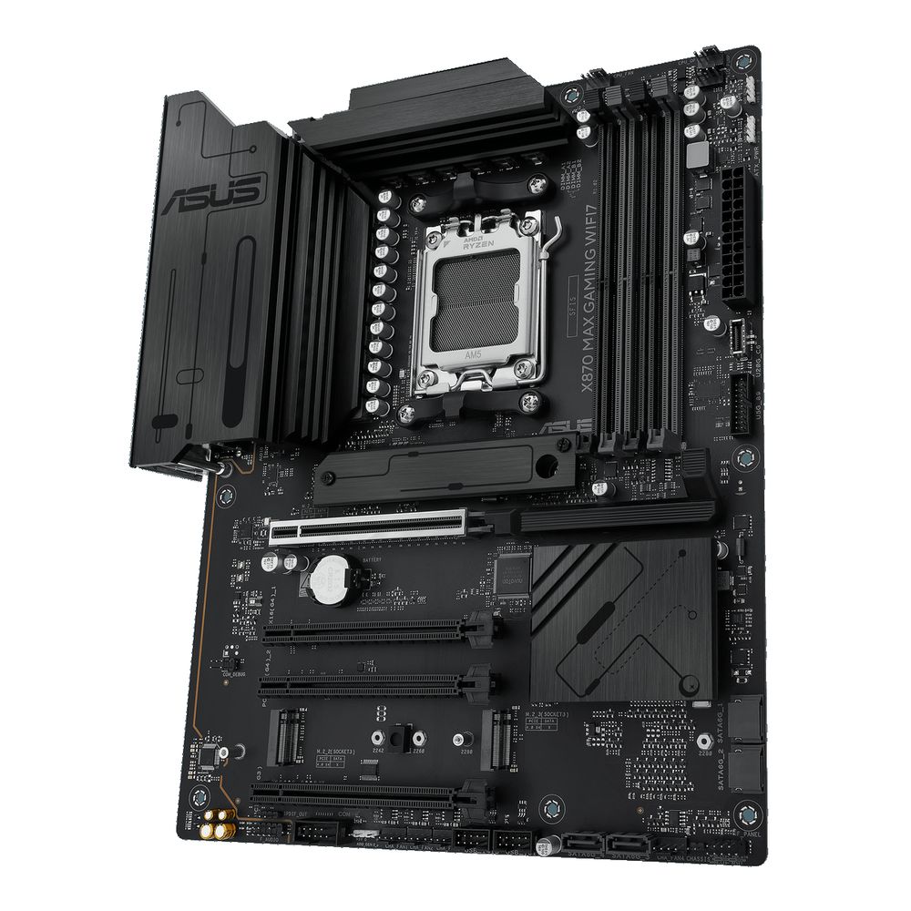 Материнская плата ASUS X870 MAX GAMING WIFI7 AM5 ATX 4xDDR5 4хPCIEx16 PCIEx1 4xM.2 2xUSB-C HDMI 2.5GLAN Wi-Fi 7 — изображение 4