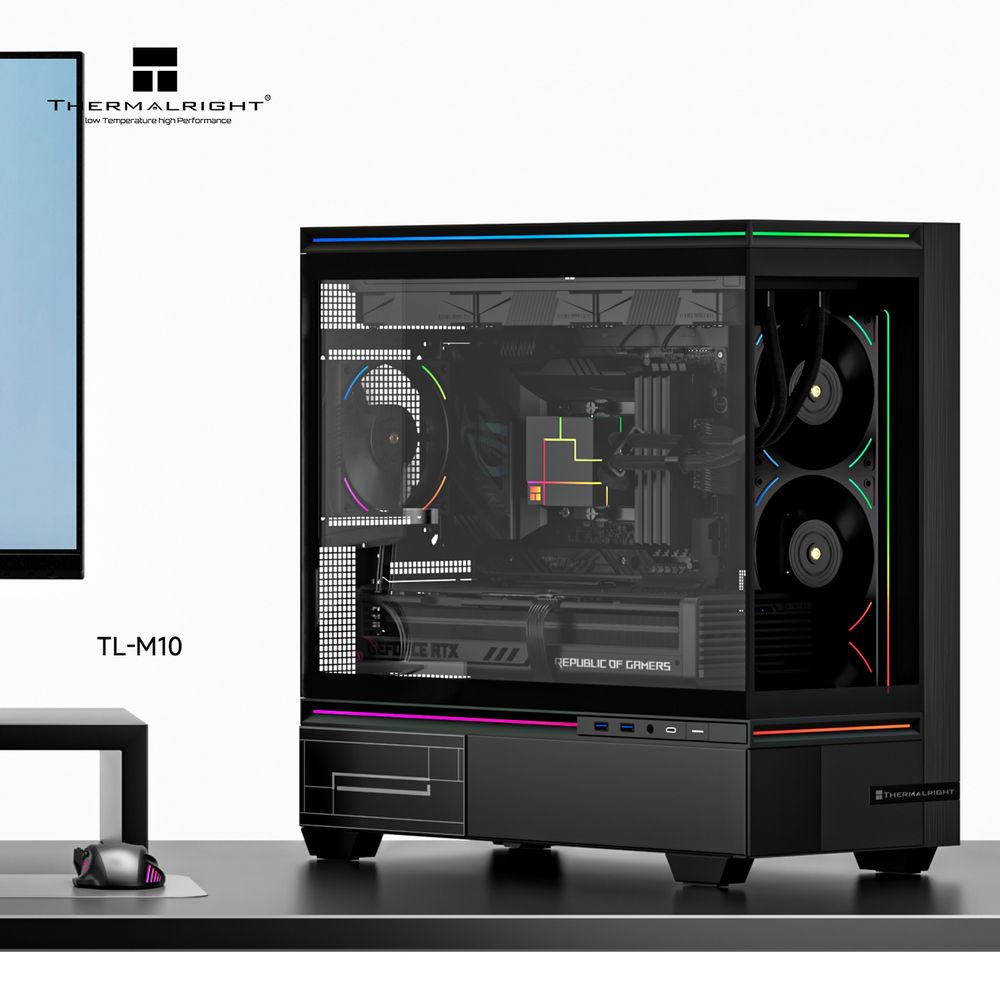 Корпус Case Thermalright TL-M10 Black mATX / win / black / no PSU / Tempered Glass — изображение 13