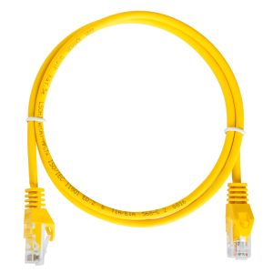 Шнур коммутационный (патч-корд) неэкранированный U/UTP, 24 AWG, Кат.5e, LSZH нг(А)-HF, цвет белый, 1.0 м