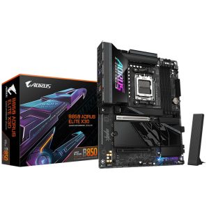 Материнская плата AORUS B850 AORUS ELITE X3D B850, AM5, 4*DDR5, 2*PCIEx16, 4*M.2, 3*Type-C, 2*USB3.2Gen2, 6*USB3.2Gen1, 8*USB2.0, 2*SATA3.0, 5G, HDMI, ATX, RTL