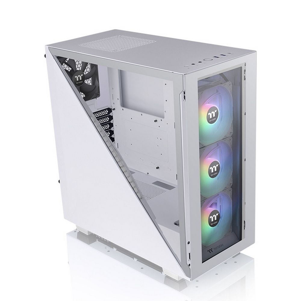 Корпус Thermaltake Divider 300 TG Snow ARGB CA-1S2-00M6WN-01 White/Win/SPCC/Tempered Glass*2/120mm Standard CA-1S2-00M6WN-01 Fan*1/120mm ARGB Fan*3 (527590) — изображение 3