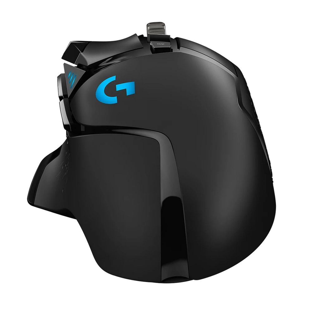 Мышь игровая Logitech Bad Pack G502 Hero16K черная, оптическая (Hero25K) , 100-25600dpi, 1мс, USB 2.1м, 11 кнопок (2 механика), RGB подсветка, утяжелители, под правую руку — изображение 10