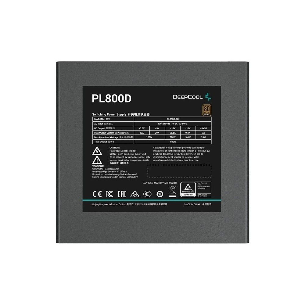 Блок питания ПК Deepcool PL800D (R-PL800D-FC0B-WDEU-V2) — изображение 4