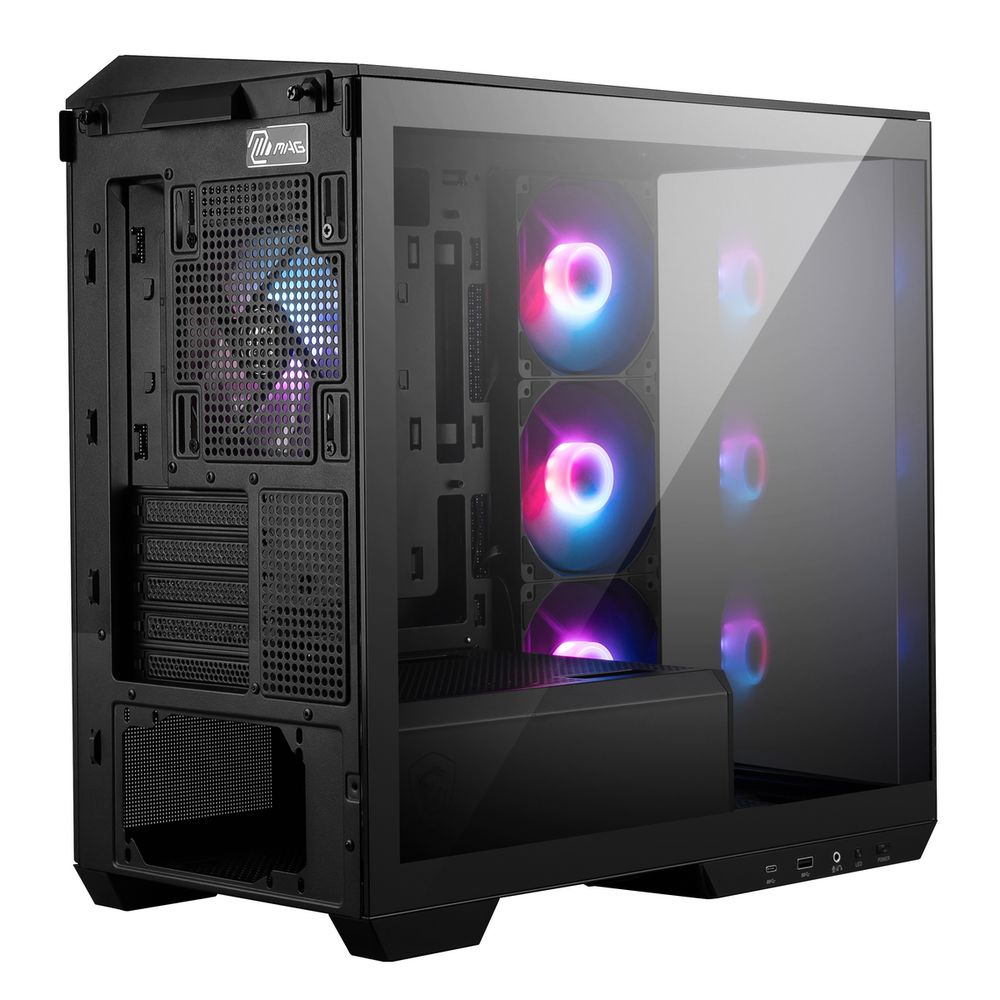 Корпус MSI MAG Pano M100R PZ , Micro-ATX, 1xUSB 3.2 Gen 1, 1xUSB 3.2 Gen2 Type-C, 4x120mm ARGB Fan, ARGB+PWM Control Board, TG — изображение 7
