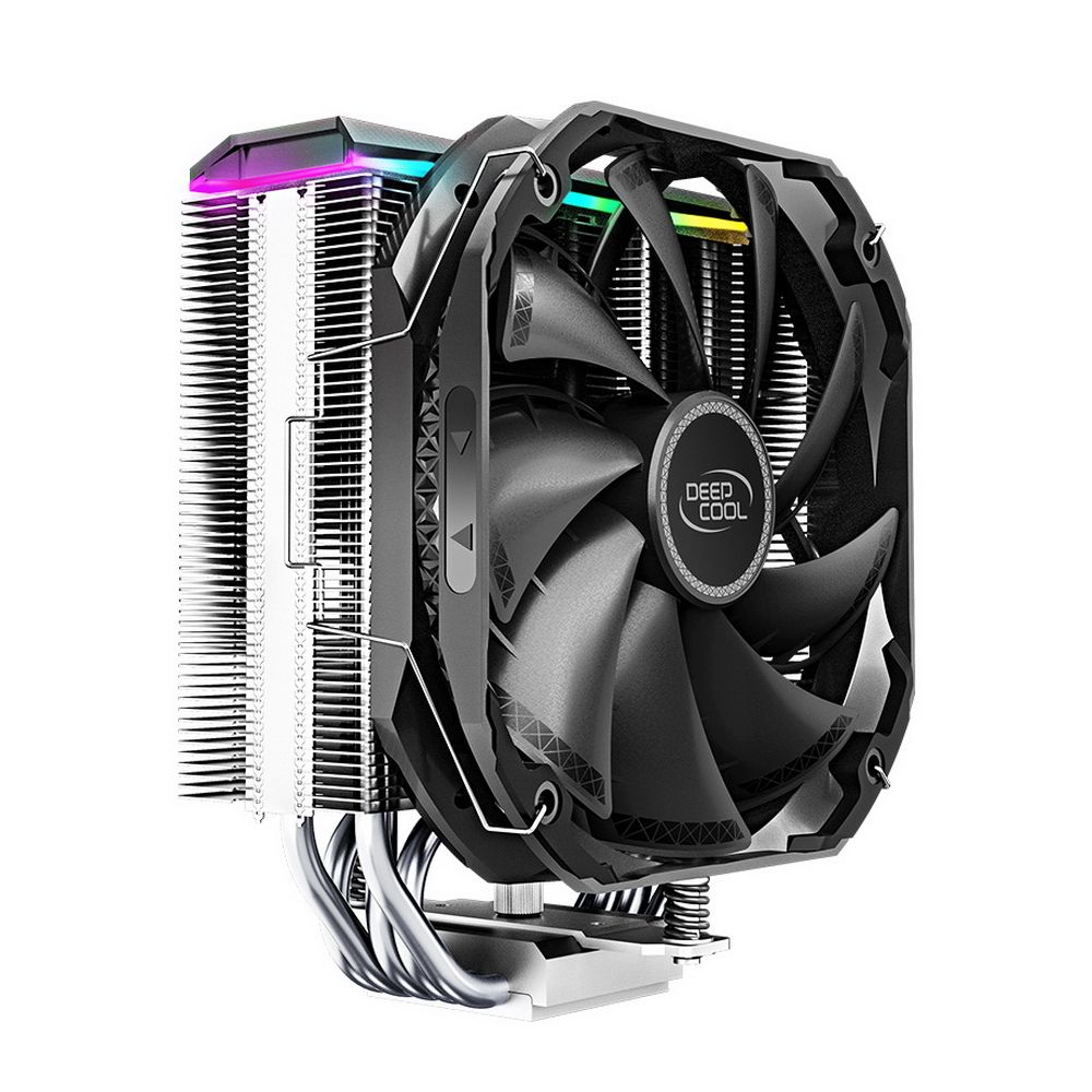 Вентилятор Deepcool AS500 RTL {8} (727064) (Height 164mm, 6mm x 5pcs, Fan 140mm, 500;1200RPM ±10%, < 29.2 dB(A), 4-pin PWM, TDP 220W, Screw, Socket AMD AM4, Intel LGA 2066/2011-v3/2011/1700/1200/115x) — изображение 3