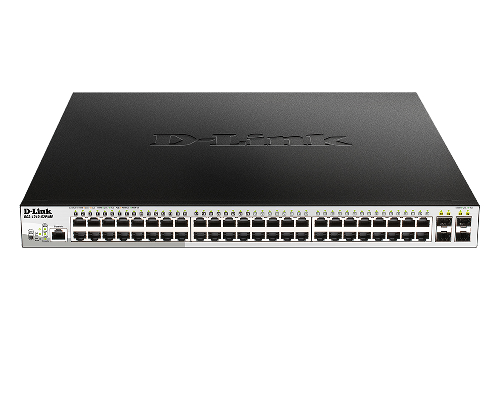 Коммутатор 24 10/100/1000Base-T PoE, 24 10/100/1000Base-T и 4 1000Base-X SFP портами