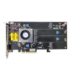 RAID-контроллер Areca ARC-1686-4NOD PCIe 4.0 x8  Full Height, 4 x M.2 Connector, Tri-mode interface at each M.2 bays - 12Gb/s SAS/SATA / Gen 4.0 PCIe (NVMe), RAID 0,1,10,JBOD, Hold-up Supercapacitor Onboard, RTL