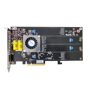 RAID-контроллер Areca ARC-1686-4NOD PCIe 4.0 x8 Full Height, 4 x M.2 Connector, Tri-mode interface at each M.2 bays - 12Gb/s SAS/SATA / Gen 4.0 PCIe (NVMe), RAID 0,1,10,JBOD, Hold-up Supercapacitor Onboard, RTL