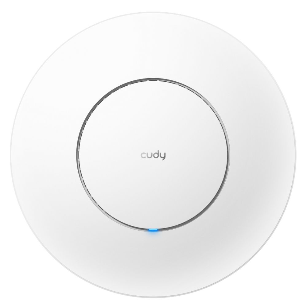 Точка доступа Wi-Fi CUDY AP3600 BE3600 Wi-Fi 7 2 5G Access Point BE3600 Dual Band Ceiling Mount Wi-Fi 7 Access Point, Chipset Broadcom, 802.11be/ax/ac/a/b/g/n, 2880Mbps at 5GHz +688Mbps at 2.4GHz, 1 x 2.5G RJ45 Port, MU-MIMO, Support 12V DC or 802.3at PoE or Passive PoE, Internal Antennas, 12V DC adapter included, Cudy