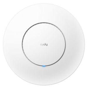Точка доступа Wi-Fi CUDY AX3000 Wi-Fi 6 2 5G Access Point AX3000 Dual Band Ceiling Mount Wi-Fi 6 Access Point, Chipset MT7981, 802.11ax/ac/a/b/g/n, 2402Mbps at 5GHz + 574Mbps at 2.4GHz, 1 x 2.5G RJ45 Port, MU-MIMO, Support 12V DC or  802.3at PoE or Passive PoE, Internal Antennas, 48V passive PoE adapter included,