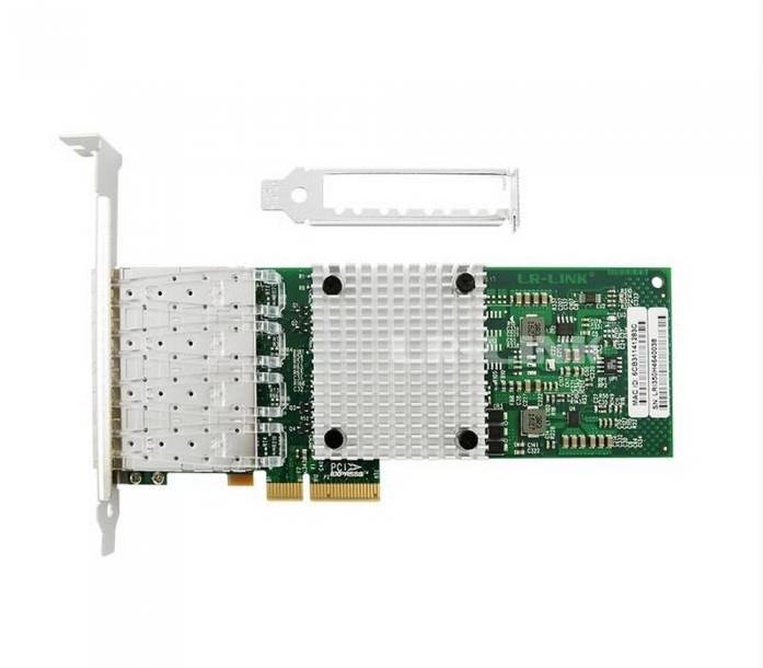 Сетевой адаптер LR-LINK LREC9714HF-4SFP Intel I350 AM4 PCI-E x4 1GB 4 X SFP I350-F4 — изображение 3