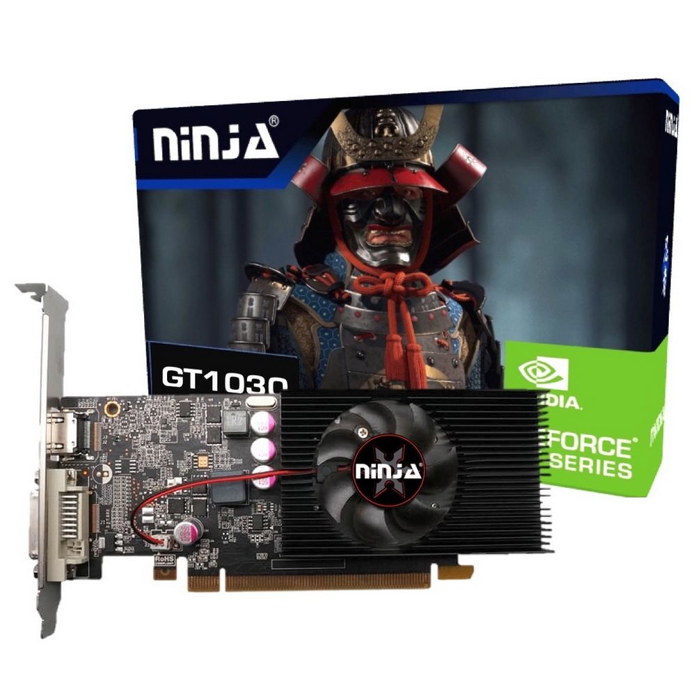 Видеокарта Ninja (Sinotex) GT1030 2GB GDDR5 64bit DVI HDMI 1FAN LP RTL {20} (607820) — изображение 2
