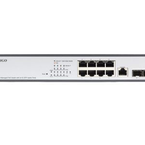 Управляемый L2 PoE-коммутатор 8x1000Base-T PoE, 2x1000Base-X SFP, PoE-бюджет 135W