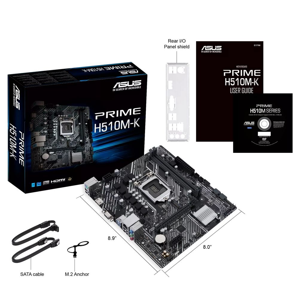 Материнская плата ASUS PRIME H510M-K R2.0 LGA1200 mATX 2xDDR4 PCIEx16 PCIEx1 M.2 HDMI VGA GLAN — изображение 7