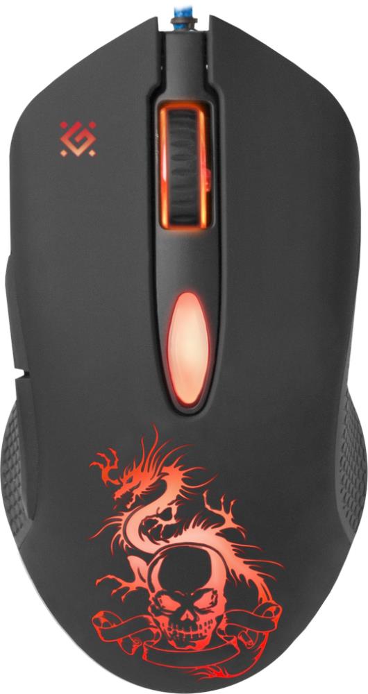 Мышь проводная SKY DRAGON GM-090L черная 52090 DEFENDER — изображение 3