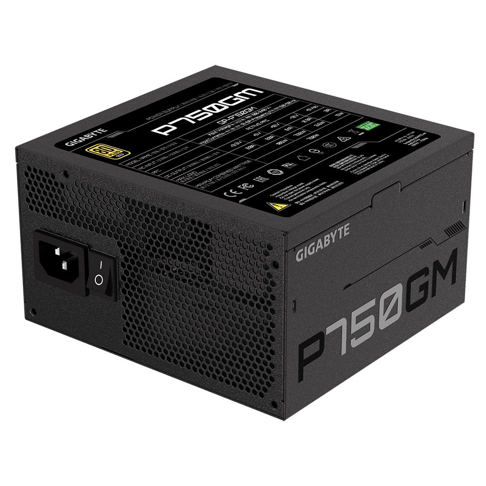 Блок питания Gigabyte P750GM GP-P750GM 750W, 80Plus, Gold, Полностью модульный, RTL {5} (551759) — изображение 6