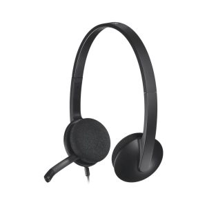 Гарнитура Logitech H340 черная, USB, поворотный микрофон, кабель 1.8м