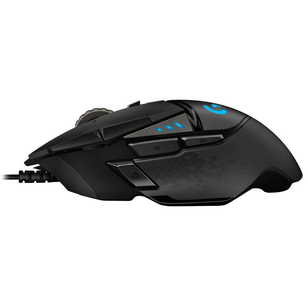 Мышь игровая Logitech Bad Pack G502 Hero16K черная, оптическая (Hero25K) , 100-25600dpi, 1мс, USB 2.1м, 11 кнопок (2 механика), RGB подсветка, утяжелители, под правую руку — изображение 5