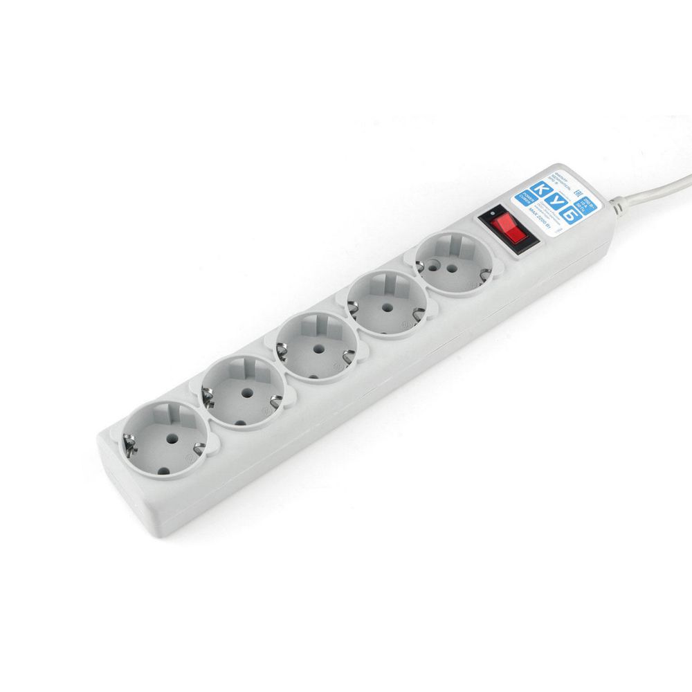 Power Cube Фильтр-удлинитель 5,0 м 5 розеток (белый) 10А/2,2кВт SPG-B-15-WHITE — изображение 2