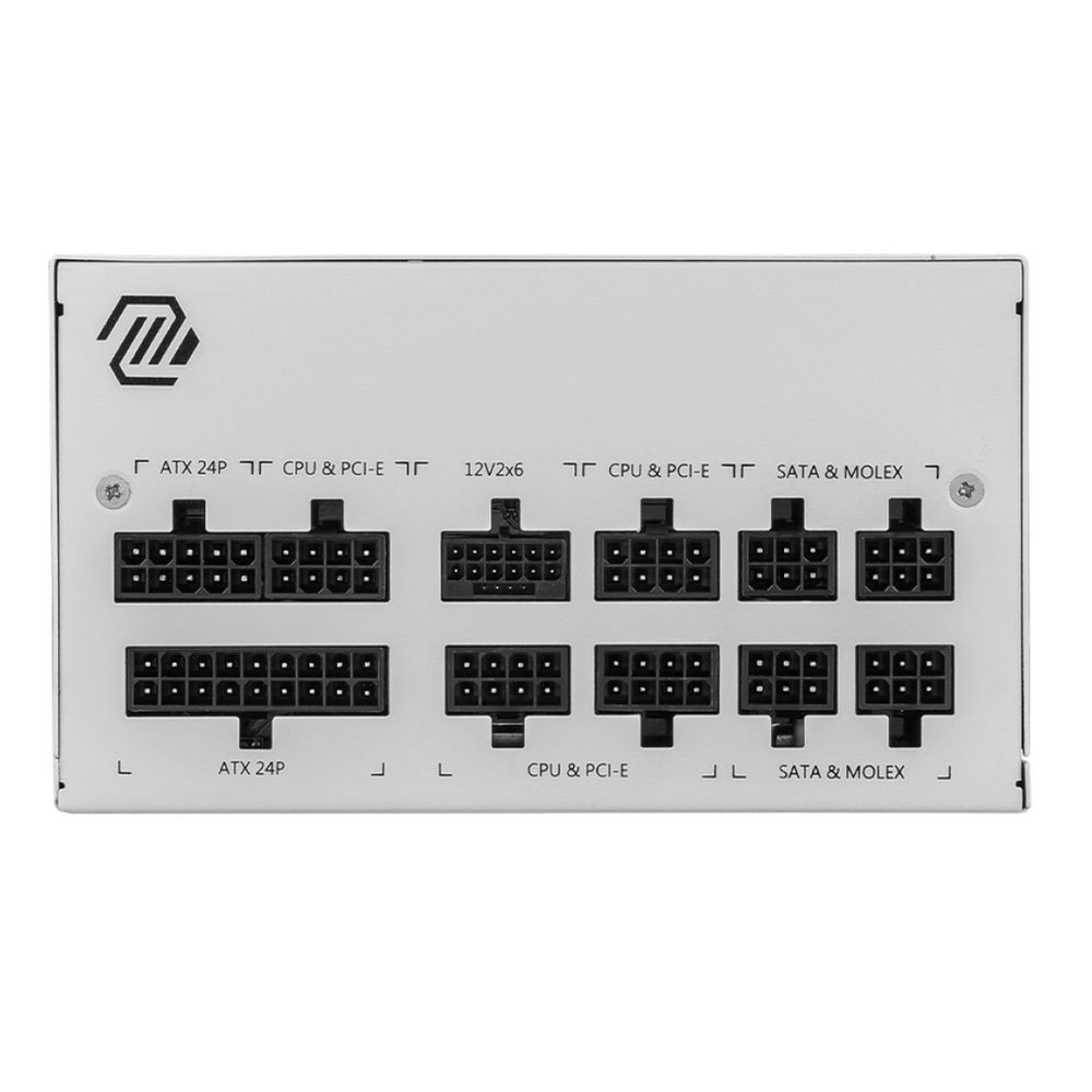 Блок питания MSI MAG A850GL PCIE5 WHITE , 850W, 80+ Gold, полностью модульный, ATX 3.1, PCIE5.1, RTL — изображение 3