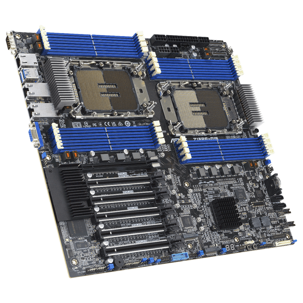 Материнская плата ASUS Z13PE-D16 LGA4677 E-ATX 16xDDR5 5xPCIEx16 PCIEx8 2xM.2 VGA 2x10GLAN — изображение 2