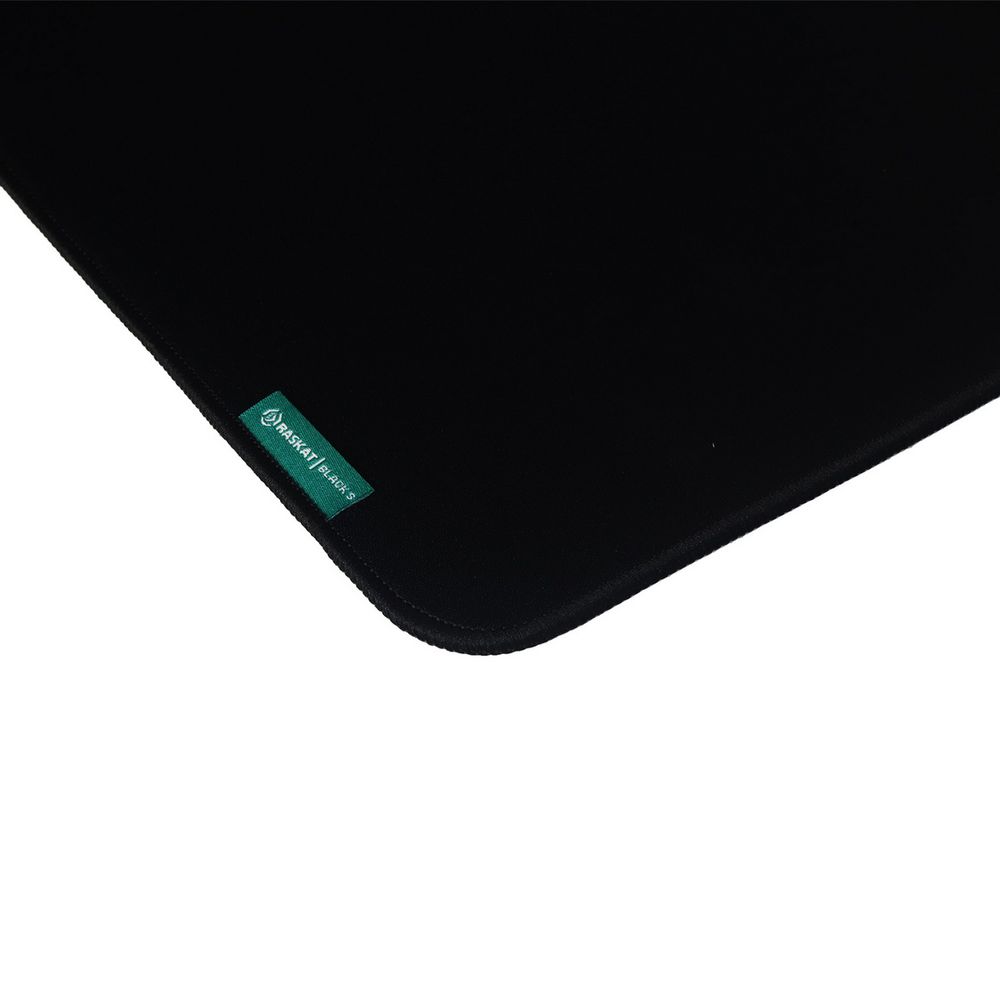 Коврик для мышки Raskat Black S (350*300, резина+ткань, прошитый край) — изображение 3