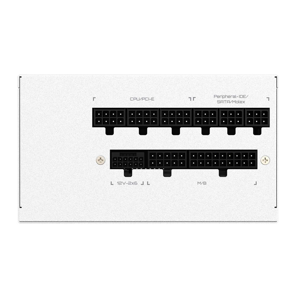 Блок питания ПК Gigabyte UD850GM PG5 ICE 850W, 80Plus, Gold, Полностью модульный, White colour — изображение 6