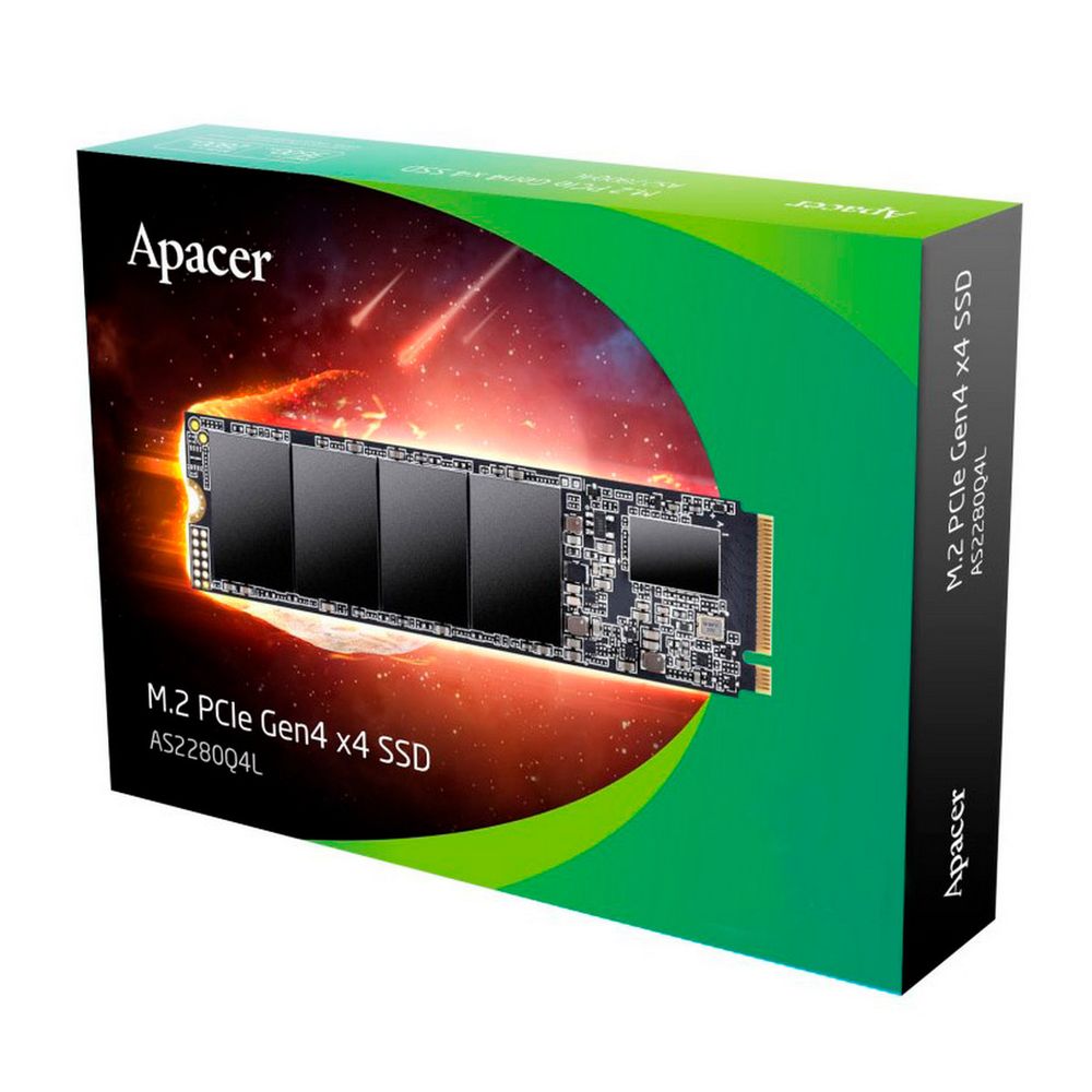 Твердотельный накопитель SSD Apacer M.2 2280 512GB AS2280Q4L Client SSD AP512GAS2280Q4L-1 3600/3000, PCIe Gen4 x4, 3D NAND — изображение 3