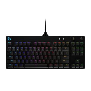 Клавиатура игровая Logitech G PRO TKL Black |920-009393| 89 клавиш (2 дополнительных), без цифрового блока, RGB-подсветка, съемный кабель 1,8м